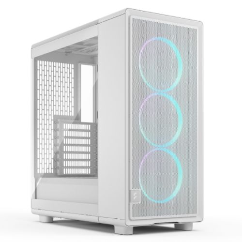 "Fractal Design Epoch (White RGB TG Clear) Case w/ Clear Window