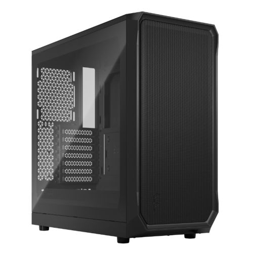"Fractal Design Focus 2 (Black TG) Gaming Case w/ Clear Glass Window