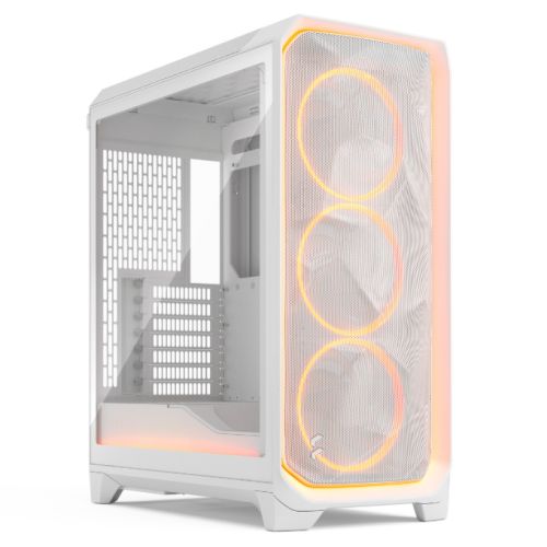 "Fractal Design Meshify 3 Ambience Pro RGB (White TG Clear) Gaming Case w/ Clear Window
