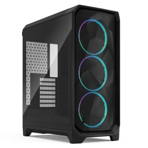 "Fractal Design Meshify 3 (Black RGB TG Light) Gaming Case w/ Light Tint Window