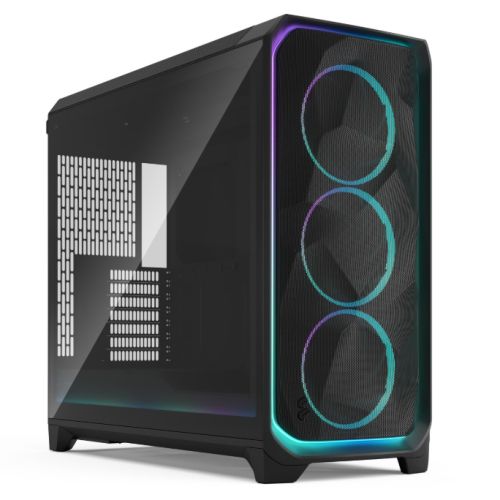 "Fractal Design Meshify 3 XL Ambience Pro RGB (Black TG Light) Case w/ Light Tint Window