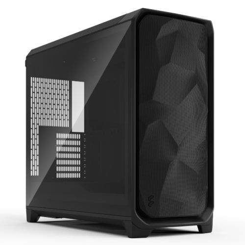 "Fractal Design Meshify 3 XL (Black TG Light) Gaming Case w/ Light Tint Window