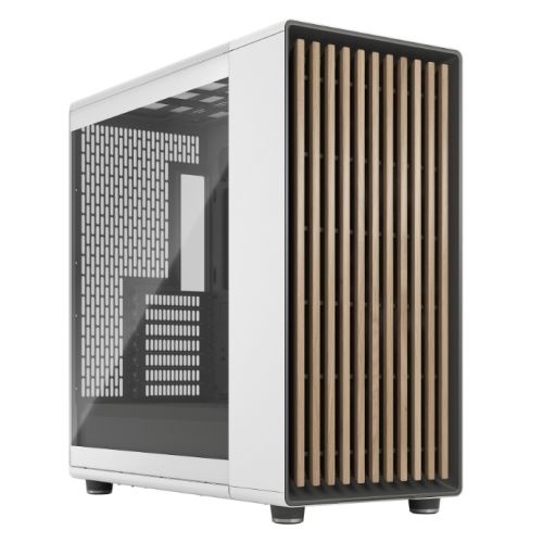 "Fractal Design North XL Chalk White (TG Clear) Case w/ Clear Glass Window