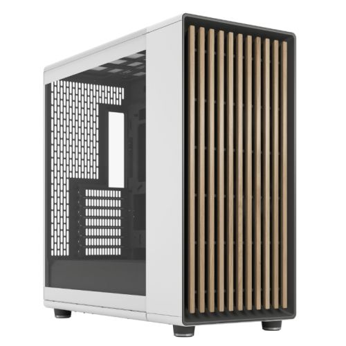 "Fractal Design North XL RC Chalk White (TG Clear) Case w/ Clear Glass Window
