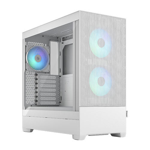 "Fractal Design Pop Air RGB (White TG) Gaming Case w/ Clear Glass Window