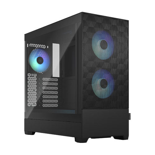 "Fractal Design Pop Air RGB (Black TG) Gaming Case w/ Clear Glass Window