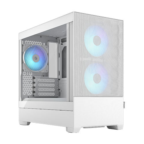 "Fractal Design Pop Mini Air RGB (White TG) Gaming Case w/ Clear Glass Window