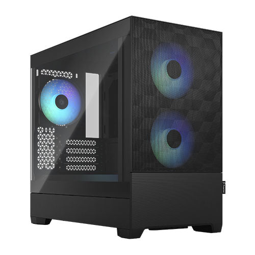 "Fractal Design Pop Mini Air RGB (Black TG) Gaming Case w/ Clear Glass Window