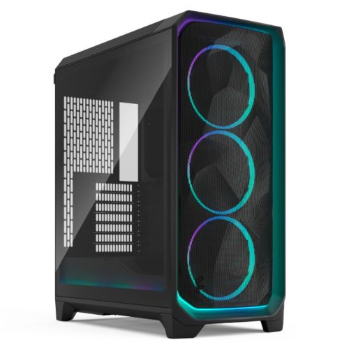 "Fractal Design Meshify 3 Ambience Pro RGB (Black TG Light) Gaming Case w/ Light Tint Window