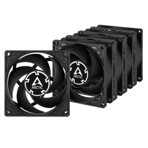 "ARCTIC P8 8cm Pressure Optimised PWM PST Case Fan w/ Cable Splitter (5 Pack)