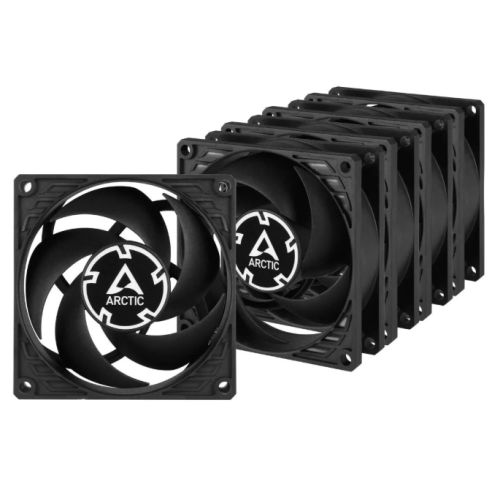 "ARCTIC P8 Silent Pressure-optimised Extra Quiet 8cm Case Fans (5 Pack)