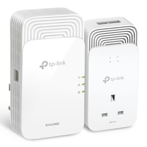 "TP-LINK (PGW2440 KIT) G.hn2400 Powerline AX1800 Wi-Fi 6 Adapter Kit