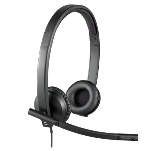 "Logitech H570E Stereo Headset with Boom Mic
