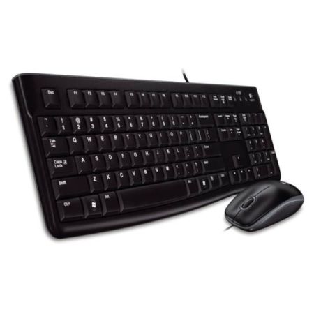"Logitech MK120 Wired Keyboard and Mouse Desktop Kit