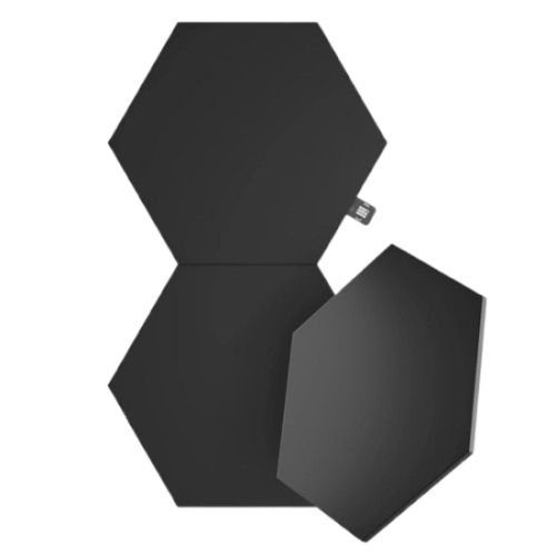 "Nanoleaf Shapes Limited Edition Ultra Black Hexagons Expansion Pack (3-Panels)