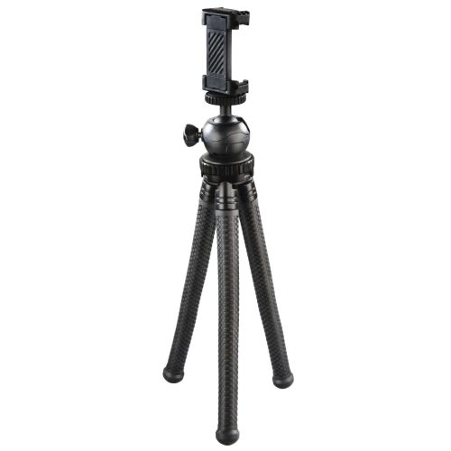 Hama (FlexPro) 3-in-1 Camera/Phone/GoPro Compact Tripod, Ball Head, 360�� Bendable Legs, 27cm Max Height